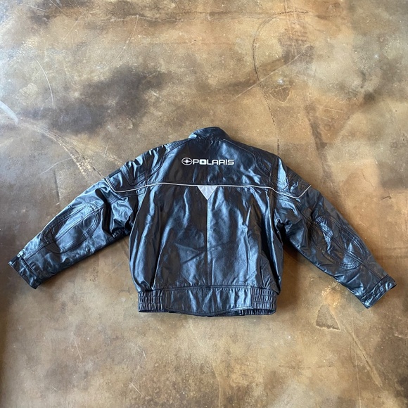 VTG Y2K Polaris Embroidered Leather Jacket - Picture 2 of 16